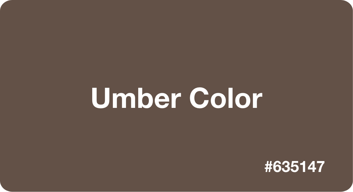 Umber Color (#635147): Color Codes & Palettes